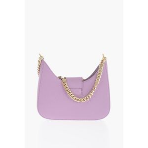 Versace Jeans Black Faux Couture Leather Handbag